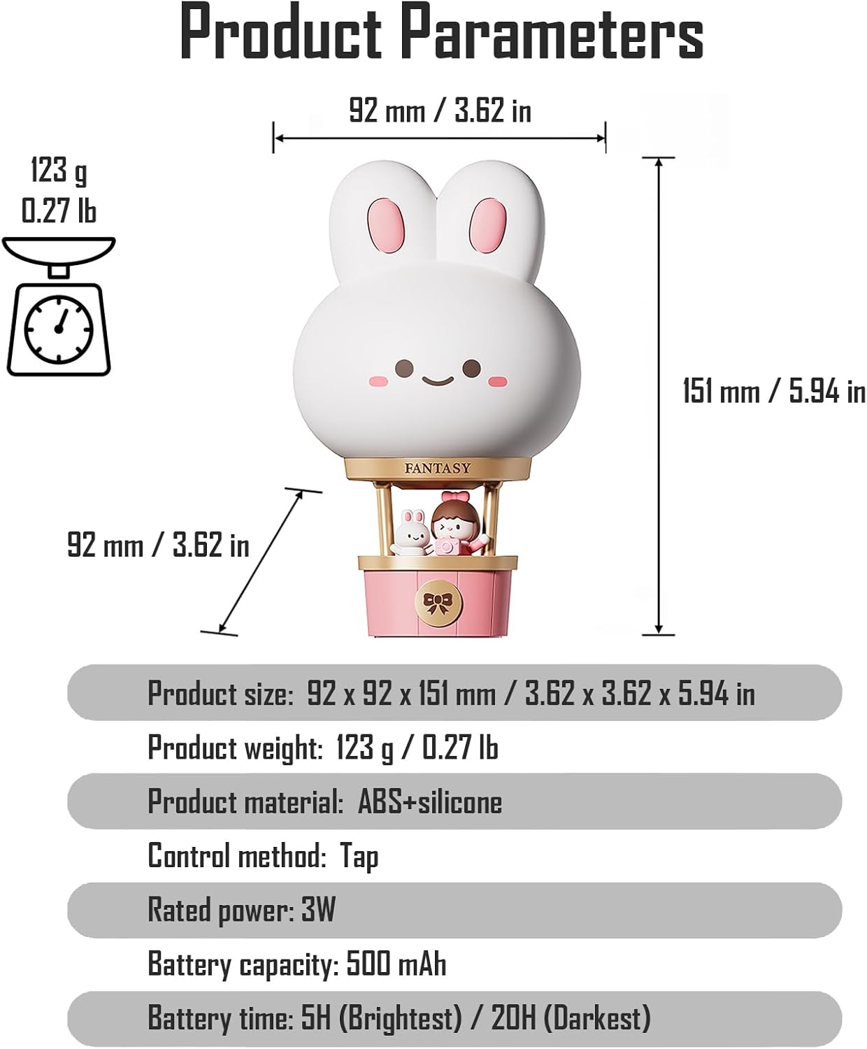 Hot Air Balloon Night Light